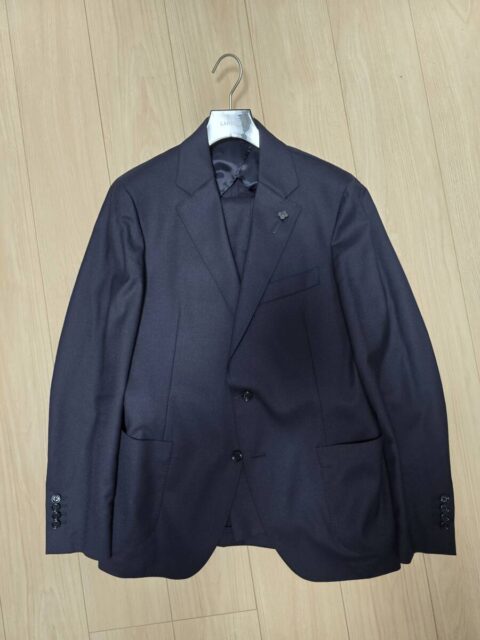 LARDINI ラルディーニ ウール スーツ ネイビー サイズ52