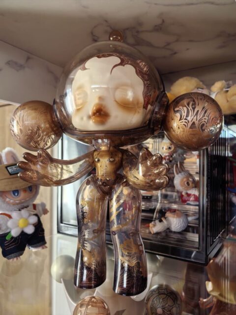 POP MART MEGA SKULLPANDA 400% Red Crystal Sunflower フィギュア
