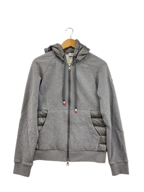 MONCLER ジップパーカー S コットン グレー