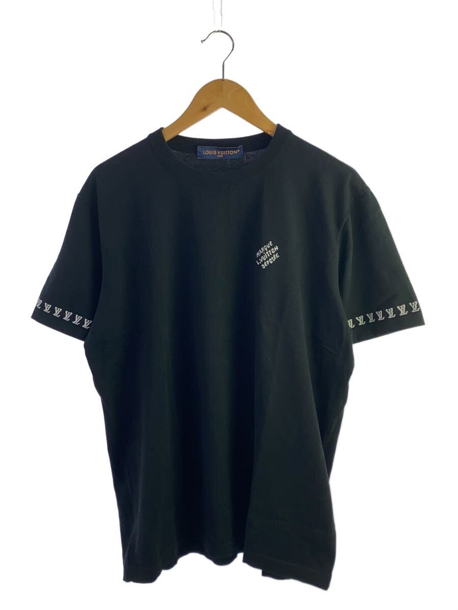 LOUIS VUITTON ルイヴィトン Tシャツ L コットン ブラック