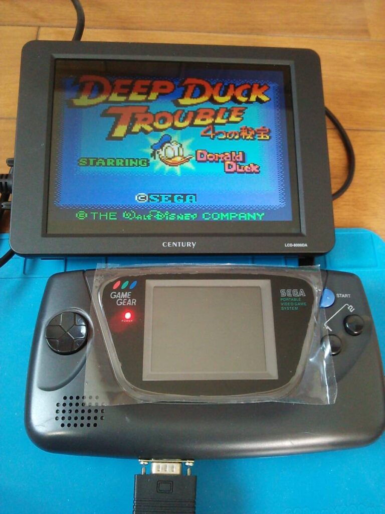 セガ ゲームギア本体 IPS液晶化 USB TYPE-C給電 VGA出力改造済
