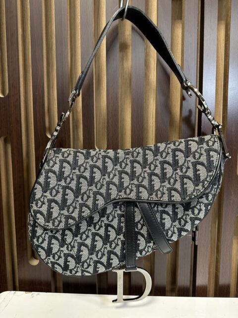 Christian Dior クリスチャンディオール トロッター サドルバッグ 黒