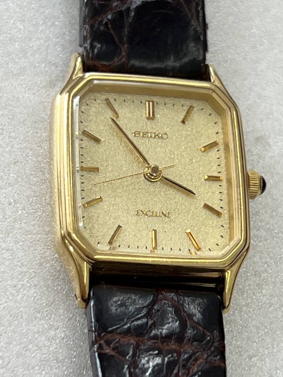 SEIKO セイコー EXCELINE エクセリーヌ 18KT 2J41-5A00 レディース腕時計