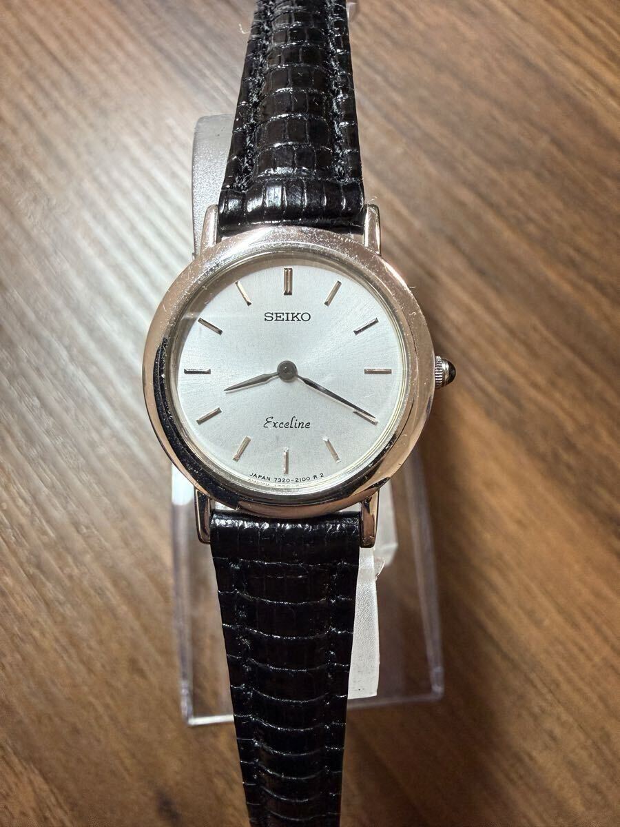 SEIKO セイコー Exceline エクセリーヌ 腕時計 18KT 7320-0450