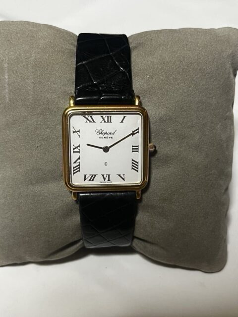 Chopard GENEVE スクエア ローマン文字盤 手巻き腕時計 ゴールド
