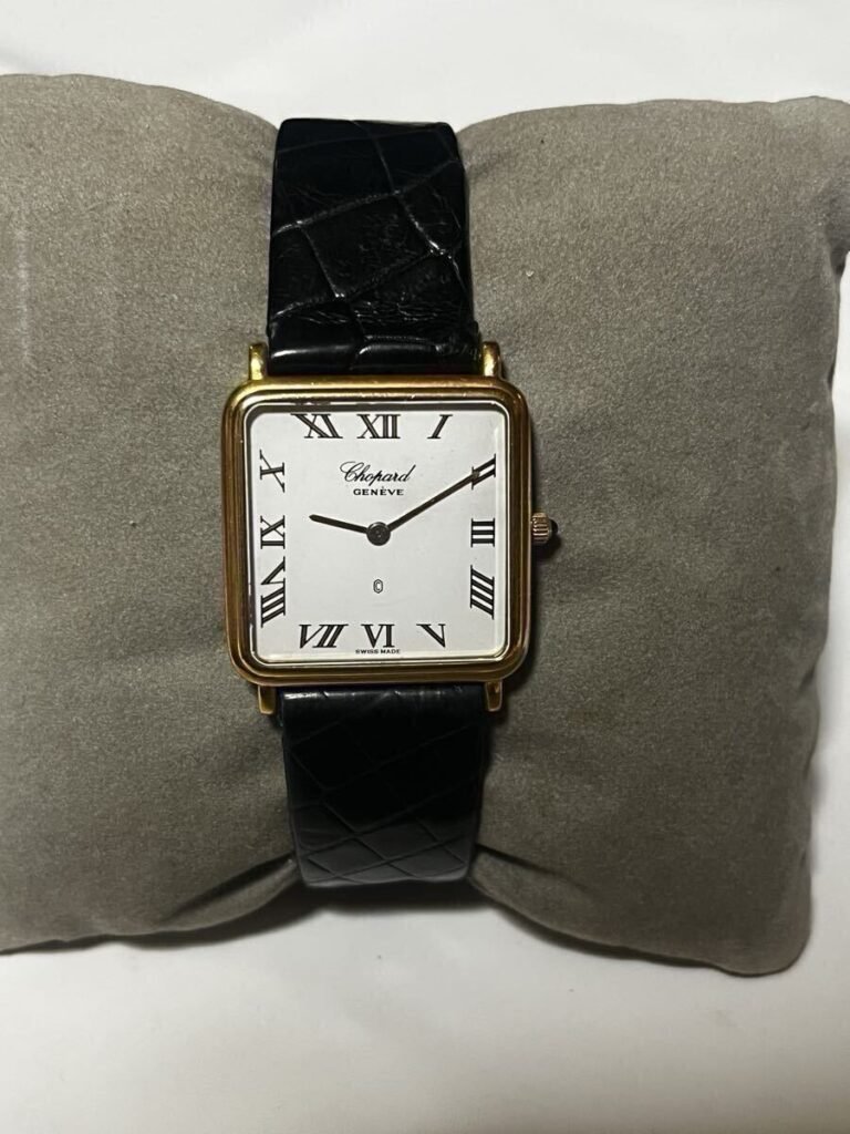 Chopard GENEVE スクエア ローマン文字盤 手巻き腕時計 ゴールド