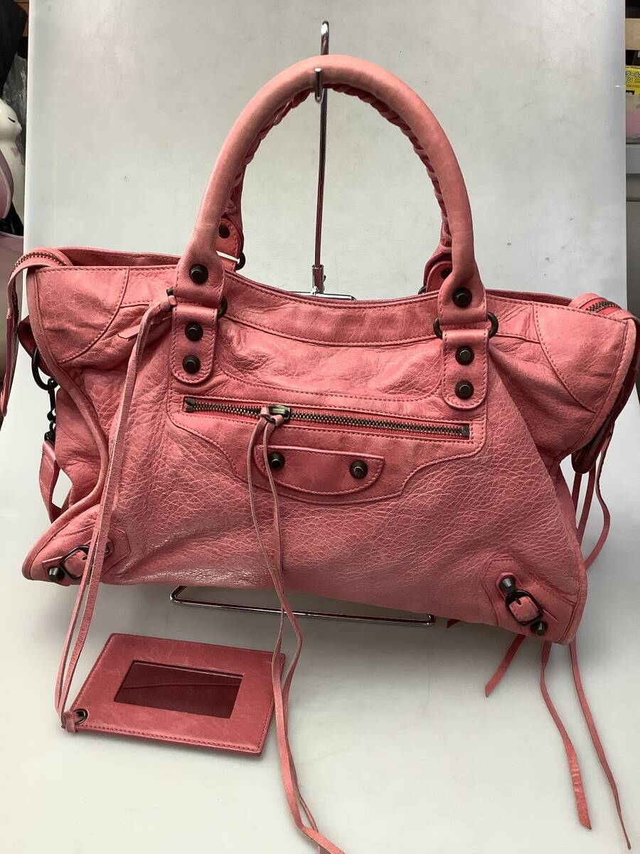 BALENCIAGA バレンシアガ ザ ファースト 2WAYバッグ ピンク