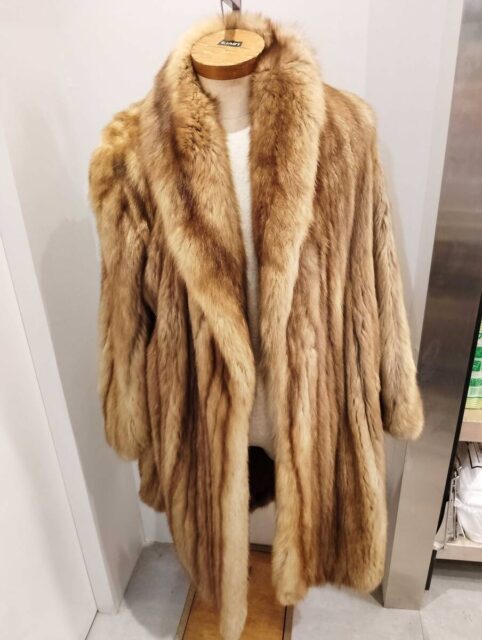 VISCARDI SOBOL ベージュ 毛皮 ロングコート