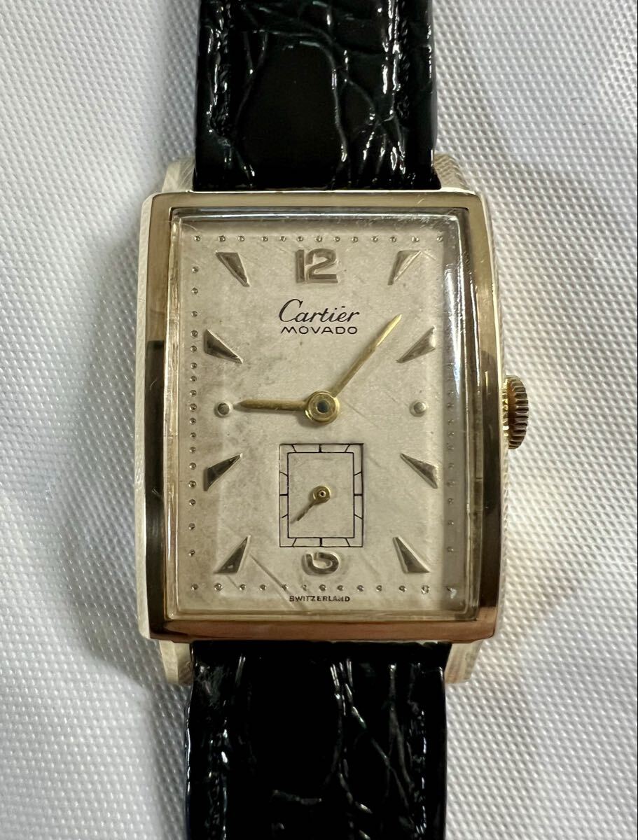 カルティエ×モバード Wネーム メンズ 14KYG Ref.5179 手巻き