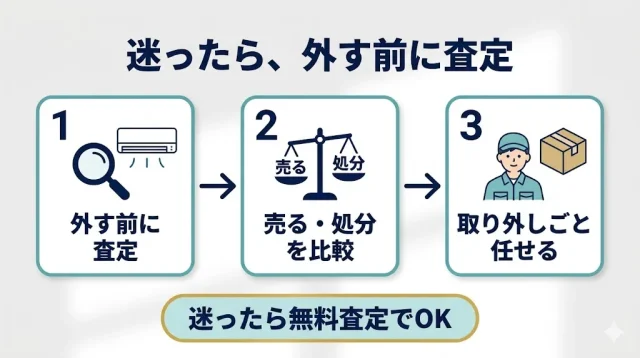 迷ったら、外す前に査定