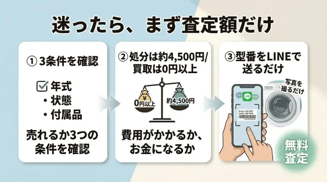 迷ったら、まず査定額だけ