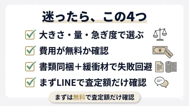 迷ったら、この4つ