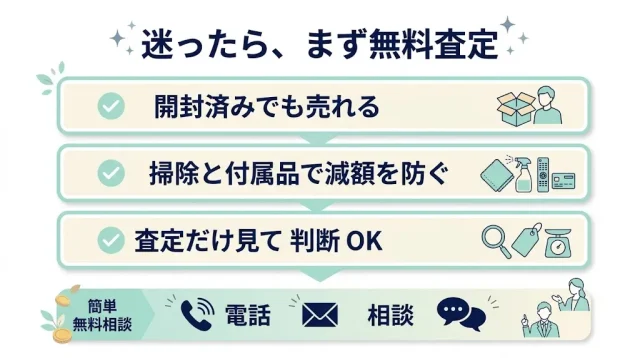 迷ったら、まず無料査定