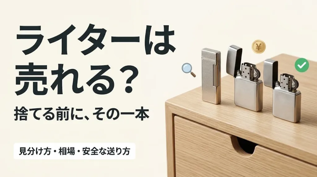 ライター買取は売れる?捨てる前の見分け方と送り方