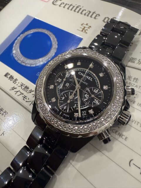 CHANEL J12 41ミリ クロノグラフ H2419 自動巻き メンズ腕時計