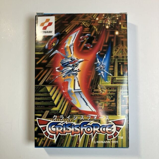 ファミコン クライシスフォース 箱説明書チラシ付き