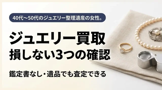 ジュエリー買取で損しない｜鑑定書なし・遺品も売れる