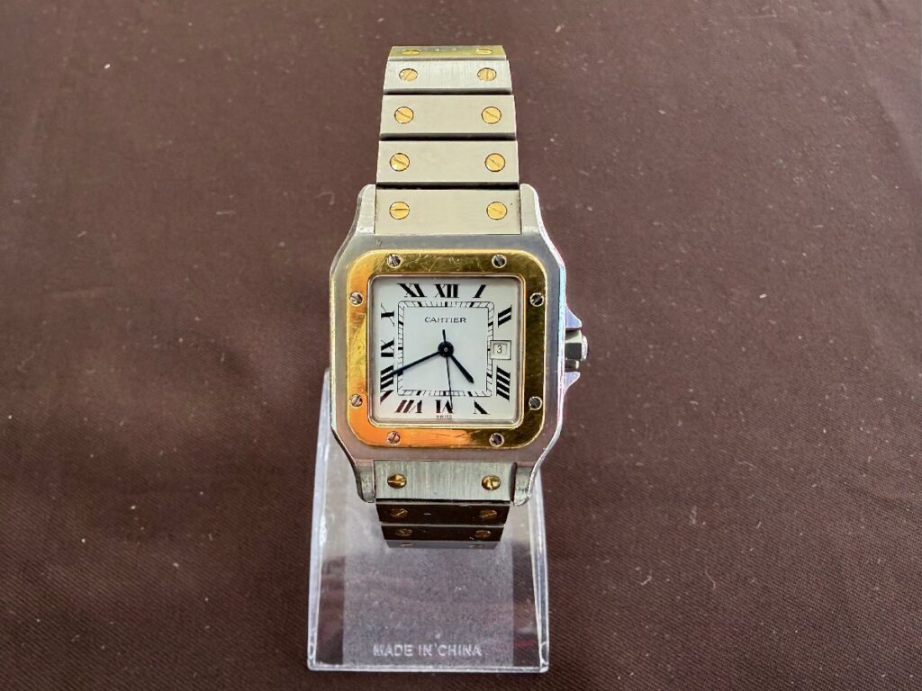 Cartier カルティエ サントス ガルベ LM SS K18YG 腕時計