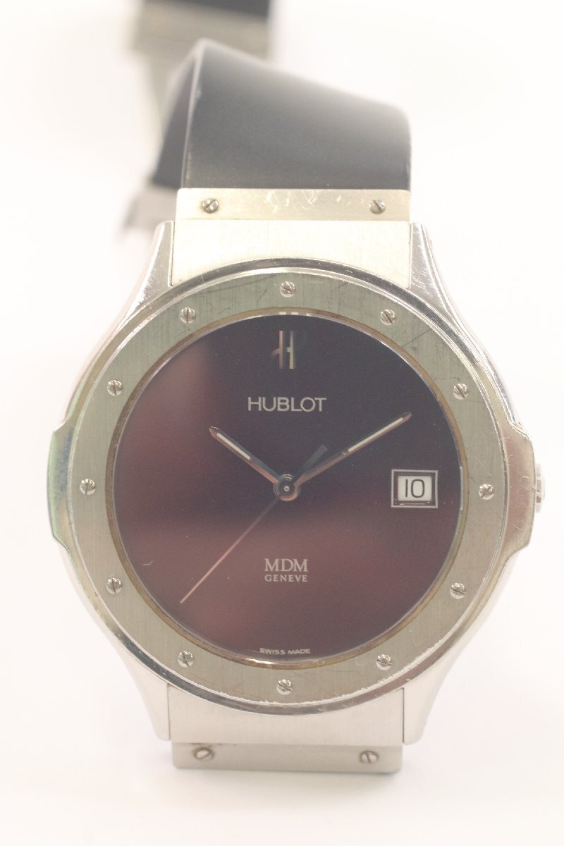 HUBLOT ウブロ MDM ジュネーブ D1823.1 クォーツ メンズ腕時計