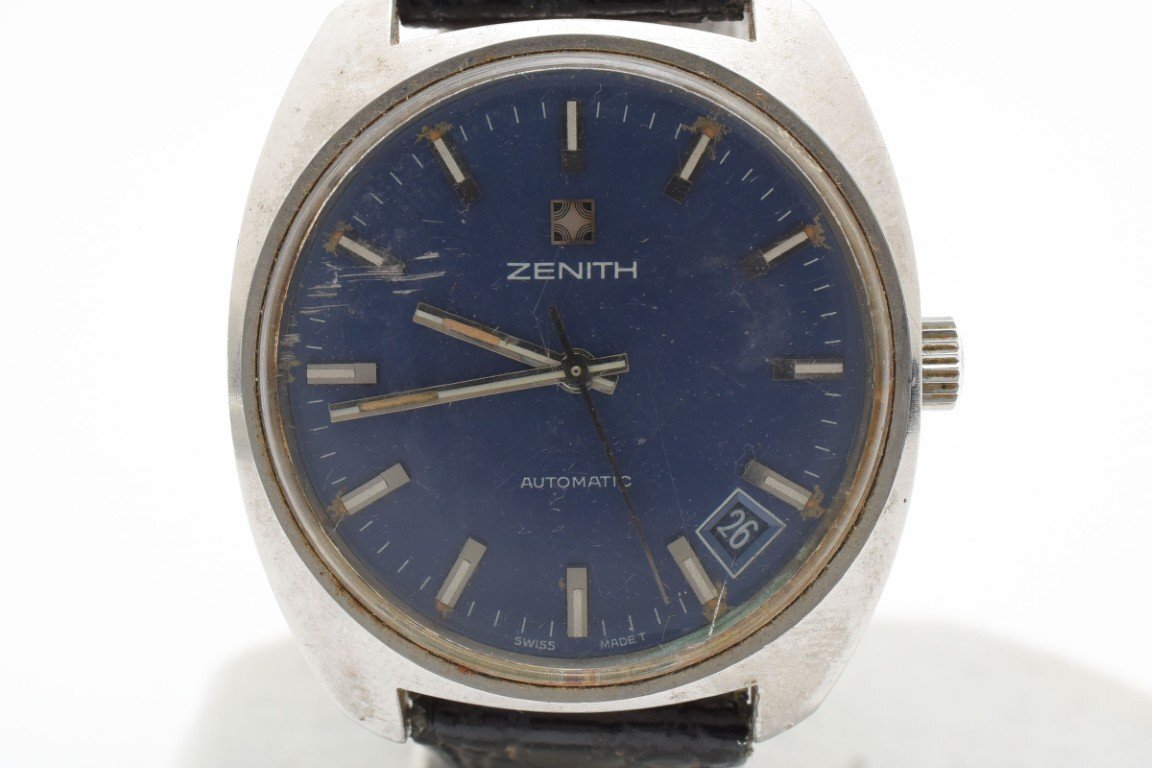 ZENITH ゼニス 腕時計 メンズ 自動巻き ネイビー文字盤 デイト