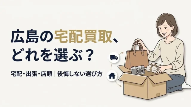 広島で宅配買取｜出張・店頭とどれを選ぶ?後悔しない選び方