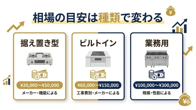 相場の目安は種類で変わる