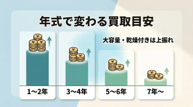 年式で変わる買取目安