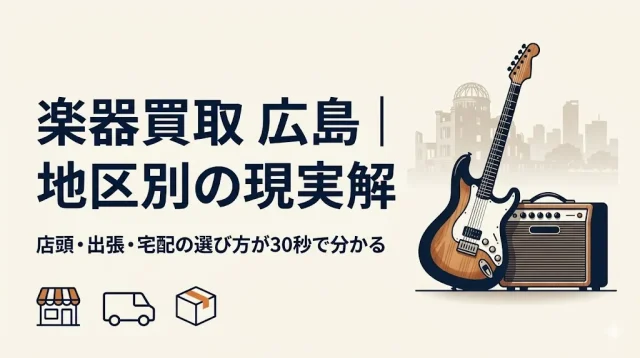 楽器買取 広島｜地区別の現実解と業者5タイプ比較