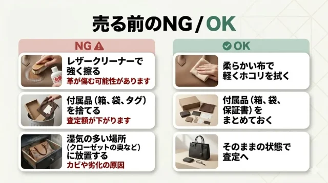  査定額を下げる「売る前のNG行動」と防ぎ方