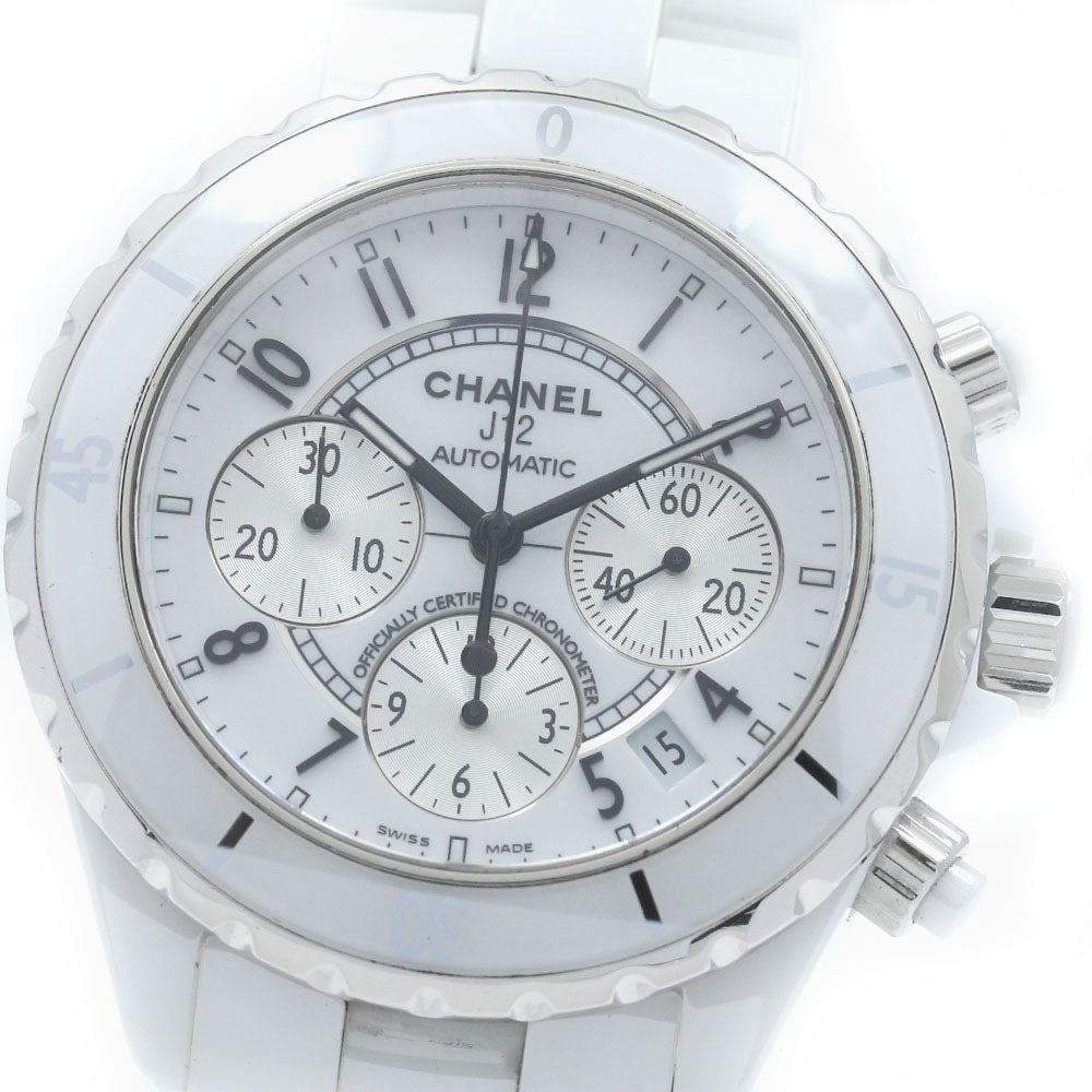 CHANEL J12 ホワイトセラミック H1007 自動巻き メンズ