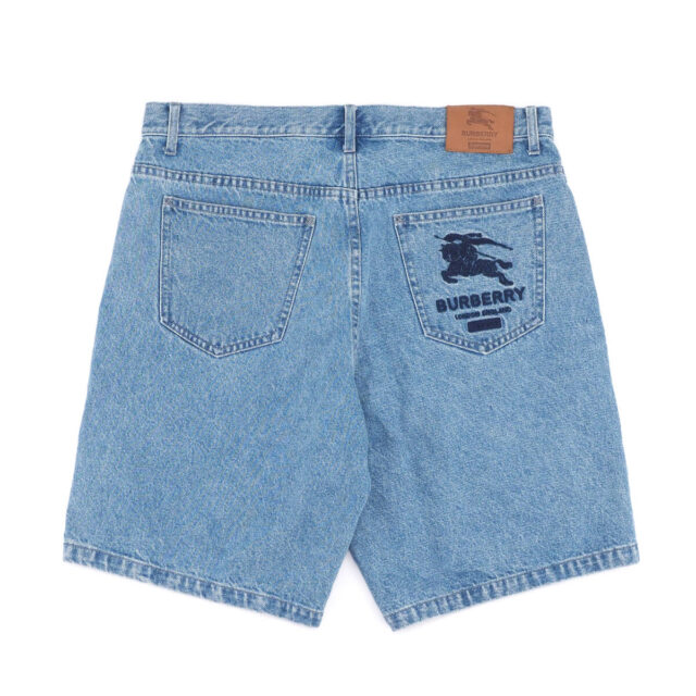 Supreme/Burberry Denim Short W34 ウォッシュドブルー