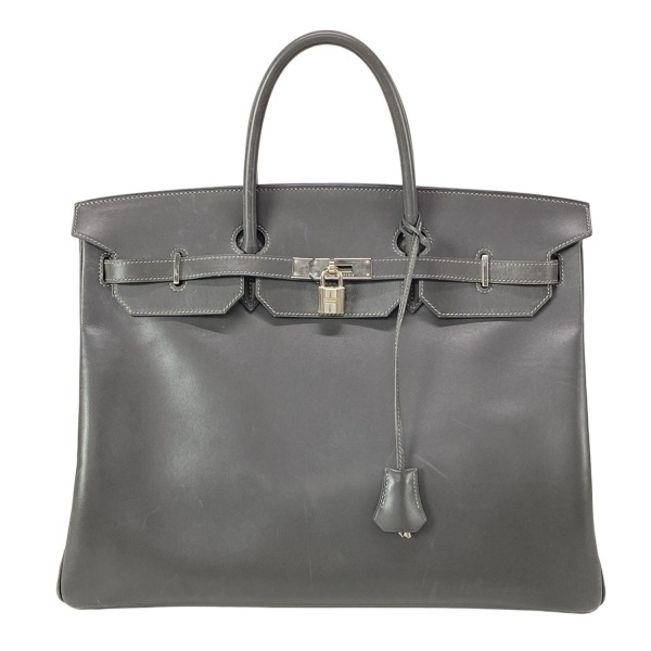 エルメス HERMES バーキン40 ダークグレー シルバー金具