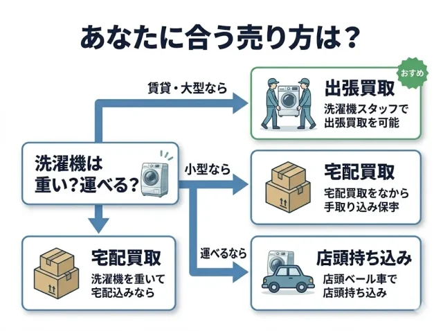 出張・宅配・持ち込み、自分に合うのはどれ?