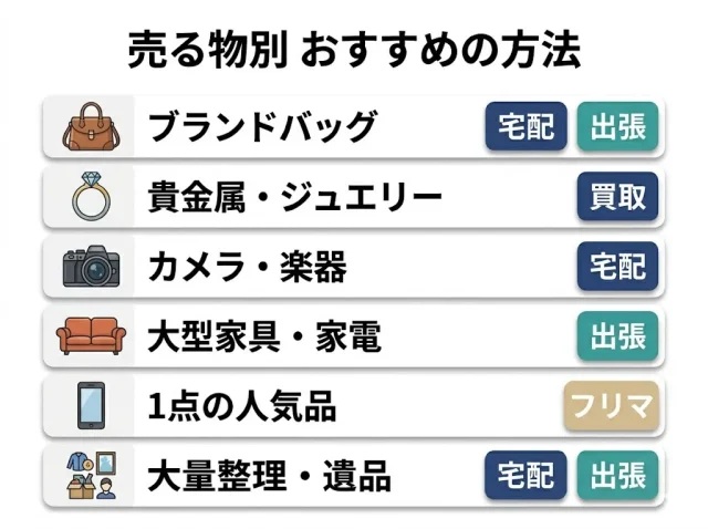 売る物別の最適解