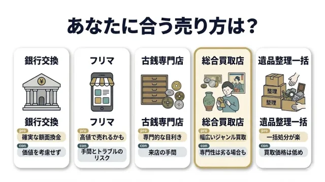 売り方の選択肢と「自分の場合」の選び方