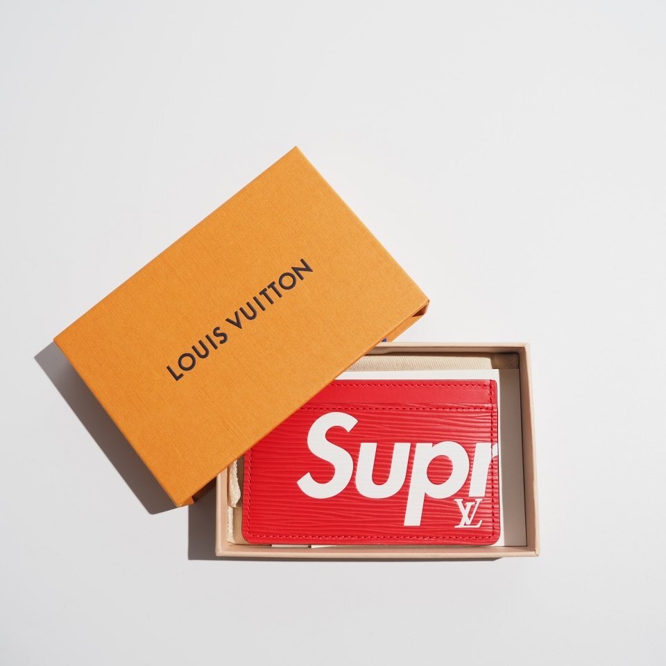 LOUIS VUITTON × Supreme カードケース エピ ポルトカルト M67712 レッド