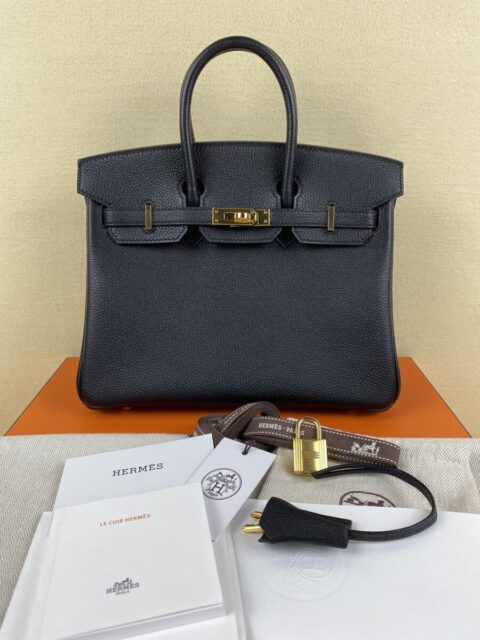 エルメス バーキン25 ブラック ゴールド金具