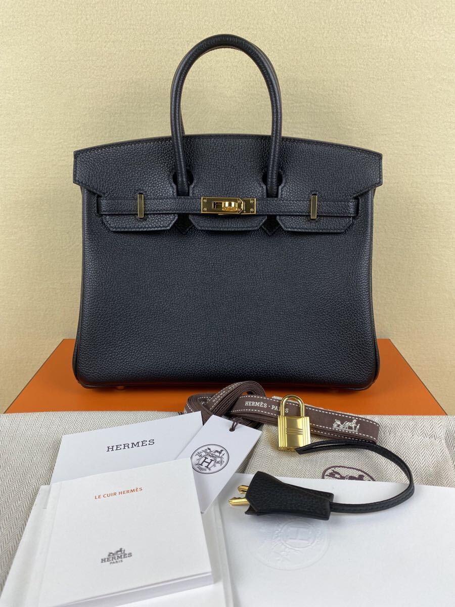 エルメス バーキン25 ブラック ゴールド金具