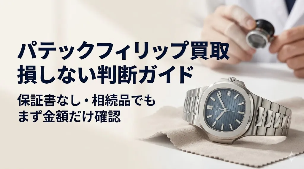 パテックフィリップ買取｜保証書なし・相続品の相場と注意点