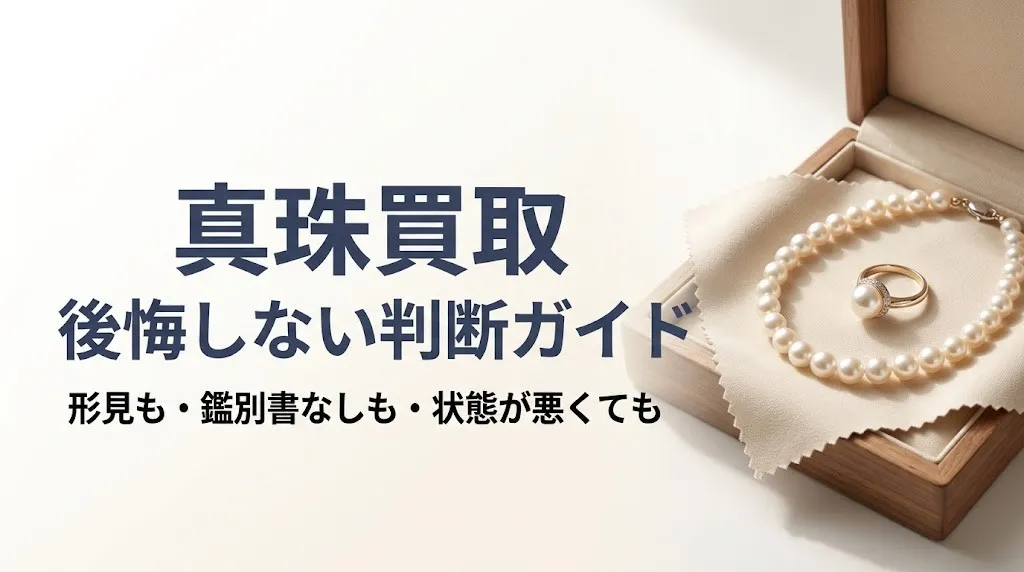 真珠買取で後悔しない｜形見も鑑別書なしも売れる判断ガイド