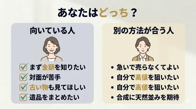 ダイヤ買取が向いている人・向いていない人
