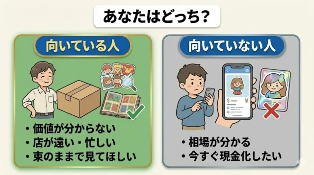 宅配買取が向いている人・向いていない人