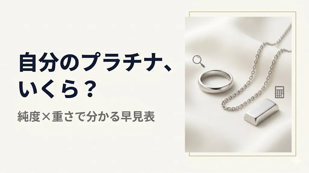 プラチナ買取｜純度×重さで自分の査定額がわかる早見表