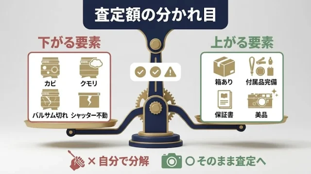 査定額が「下がるポイント」と「上がるポイント」