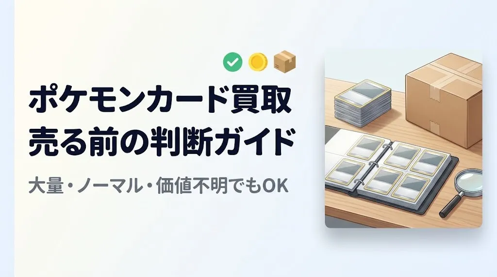 ポケモンカード買取|大量・価値不明でも損しない判断ガイド