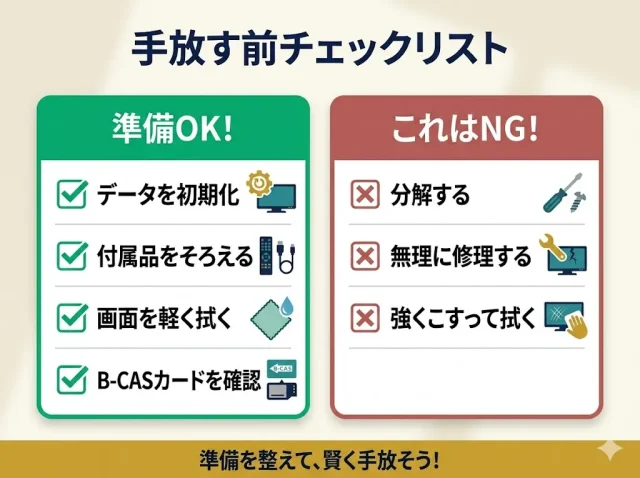 査定額を下げないための「手放す前チェック」