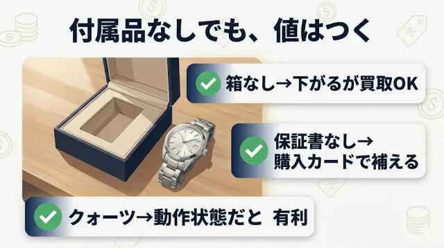 付属品なしでも、値はつく
