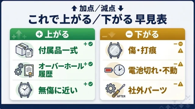 これで上がる/下がる 早見表