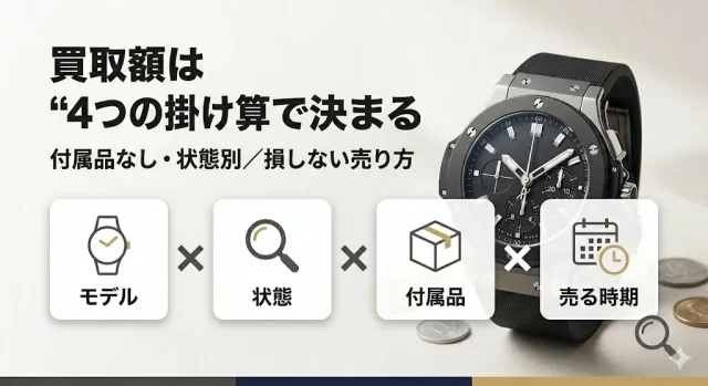 買取額は“4つの掛け算”で決まる