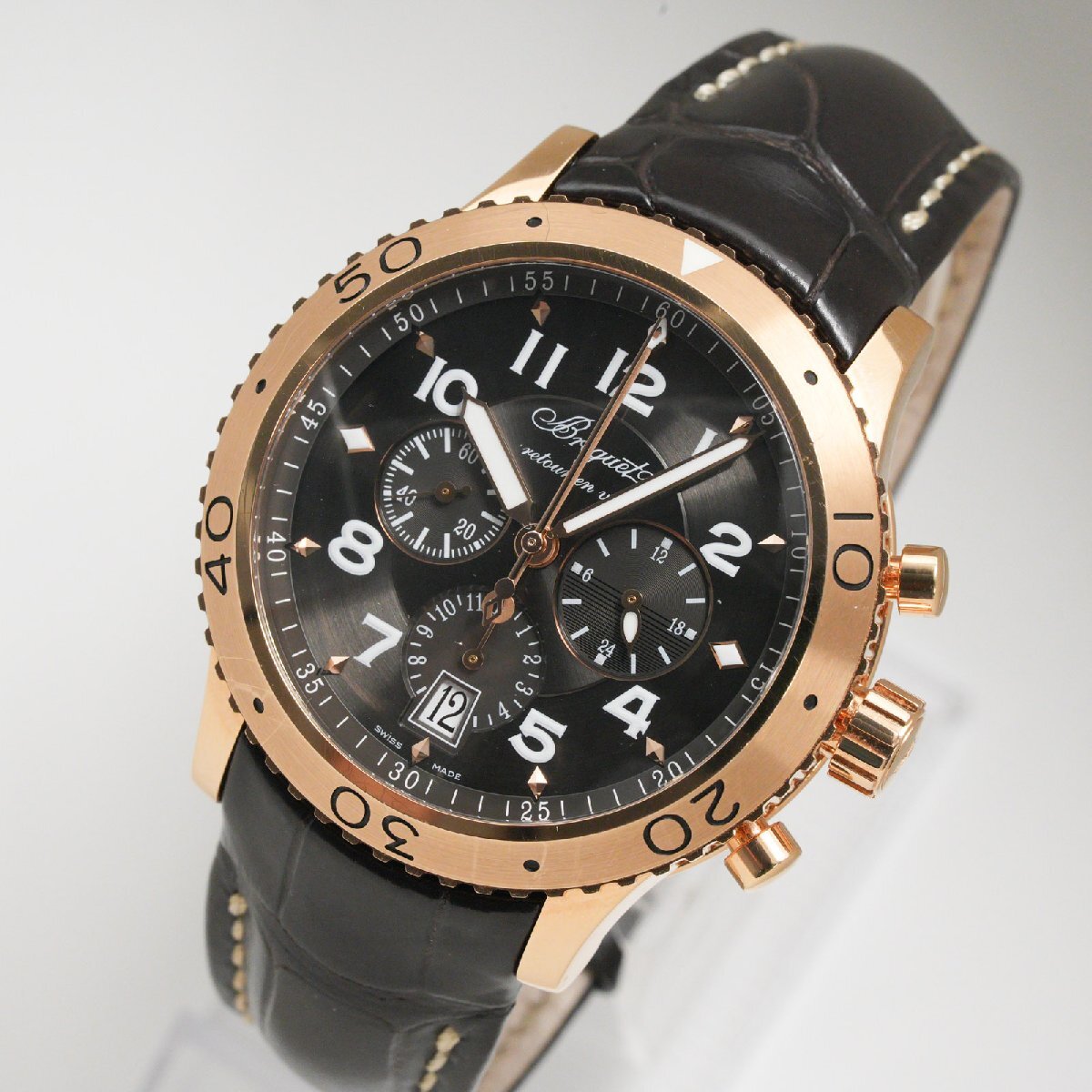 ブレゲ BREGUET タイプXXI 3810BR/92/9ZU 18金ローズゴールド フライバッククロノグラフ